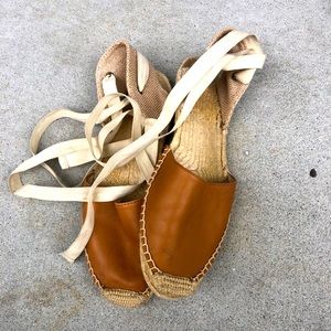 Leather Ballet Espadrilles
